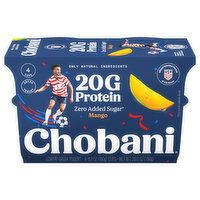 Chobani Lowfat Greek Mango Yogurt - 4 Each