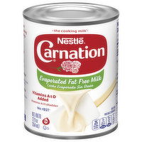 Carnation Evaporated Milk, Fat Free, 12 Ounce