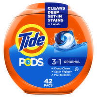 Tide PODS Laundry Detergent Pacs, Original Scent - 42 Each
