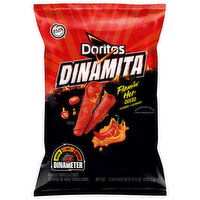 Doritos Tortilla Chips, Flamin' Hot Queso Flavored, Rolled - 9.25 Ounce