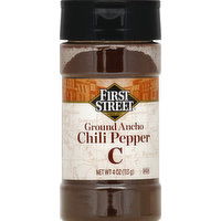 First Street Chili Pepper, Ancho, Ground - 4 Ounce