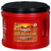 Folgers Coffee, Ground, Medium, 100% Colombian - 22.6 Ounce