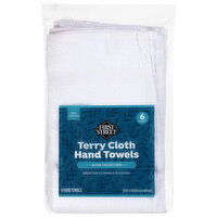 First Street Home Collection Terry Cloth Hand Towels - 6 Each