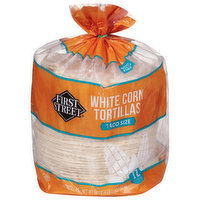 First Street Tortillas, White Corn, Taco Size, 72 Each