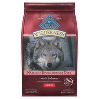 Blue Buffalo Food for Dogs, Natural, with Salmon, Nature's Evolutionary Diet, Adult, 4.5 Pound