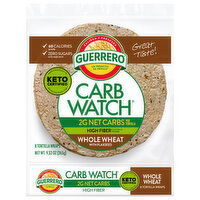 Guerrero Tortillas, Whole Wheat, Carb Watch