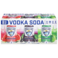 Canteen Spirits Vodka Soda, Watermelon/Black Cherry/Lime, 8 Pack - 96 Ounce