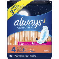 Always Ult Thin Pads Overnight - 23 Each