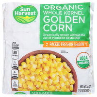 Sun Harvest Golden Corn, Organic, Whole Kernel - 24 Ounce