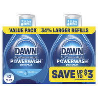 Dawn Powerwash Spray Refill, Dish Soap, Fresh - 43 Fluid ounce