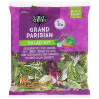 First Street Salad Kit, Grand Parisian, 1 Pound