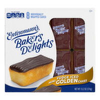 Entenmann's Fudge Golden Snack Cakes, 8 Each