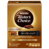 Nescafe Coffee Beverage, Instant, Hazelnut - 16 Each