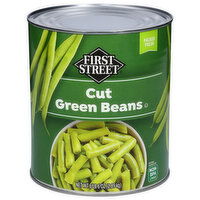 First Street Green Beans, Cut - 102 Ounce