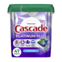 Cascade Platinum Plus Dishwasher Pods, Fresh - 47 Each