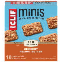 Clif Bar Energy Bars, Crunchy Peanut Butter, Snack-Size, 10 Each