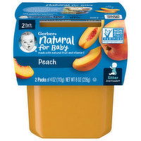 Gerber Peach, Sitter 2nd Foods, 2 Pack, 8 Ounce