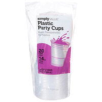 Simply Value Plastic Party Cups, 14 Ounce - 20 Each