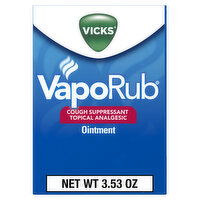 Vicks VapoRub Topical Chest Rub & Analgesic Ointment, Over-the-Counter Medicine - 3.53 Ounce