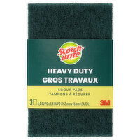 Scotch-Brite Heavy Duty Scour Pads - 3 Each
