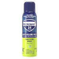 Microban 24 Hour Disinfectant Sanitizing Spray, Fresh Scent, 15 oz - 15 Ounce