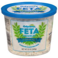 Odyssey Feta, Traditional, Crumbled - 12 Ounce