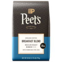 Peet's Coffee Ground Medium Roast Breakfast Blend Coffee - 28 Ounce
