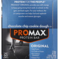 Promax Protein Bar, Chocolate Chip Cookie Dough, Original - 12 Each