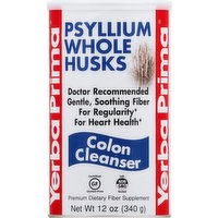 Yerba Prima Psyllium Whole Husks, Colon Cleanser - 12 Ounce