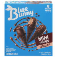 Blue Bunny Frozen Dairy Dessert, Chocolate - 8 Each