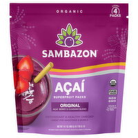 Sambazon Organic Original Acai Superfruit Packs - 4 Each