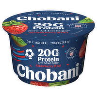 Chobani Zero Added Sugar Lowfat Greek Strawberry Kiwi Yogurt - 6.7 Ounce