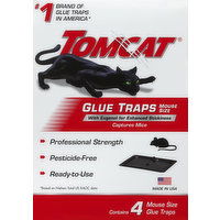 Tomcat Glue Traps, Mouse Size - 4 Each