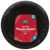 First Street Plastic Plates, Heavy Duty, 8.785 Inches - 75 Each