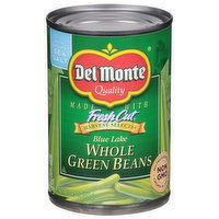 Del Monte Green Beans, Whole, Blue Lake, Harvest Selects