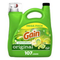 Gain Liquid Laundry Detergent, Original Scent, 107 Loads - 154 Fluid ounce