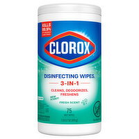 Clorox 3-In-1 Fresh Scent Disinfecting Wipes - 75 Each