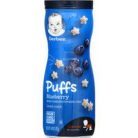 Gerber Cereal Snack, Puffs, Blueberry - 1.48 Ounce