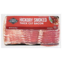 First Street Bacon, Hickory Smoked, Thick Cut - 12 Ounce