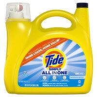 Tide Tide Simply All-In-One Liquid Laundry Detergent, Refreshing Breeze, 182 fl oz - 182 Fluid ounce