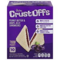 Charlotte's Crust Offs Sandwiches, Peanut Butter & Grape Jelly, 10 Each