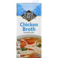 First Street Chicken Broth - 32 Ounce