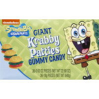 Krabby Patties Gummy Candy, Giant - 36 Each