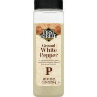 First Street White Pepper, Ground - 20 Ounce