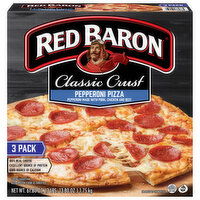 Red Baron Classic Crust Pepperoni Pizza - 3 Each