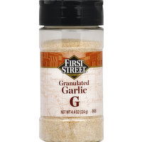 First Street Garlic, Granulated - 4.4 Ounce