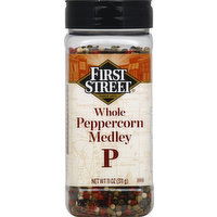 First Street Peppercorn, Medley, Whole, 11 Ounce