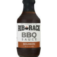 Rib Rack Bbq Sauce, Bourbon - 19 Ounce