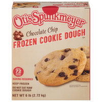 Otis Spunkmeyer Cookie Dough, Frozen, Chocolate Chip, 6 Pound