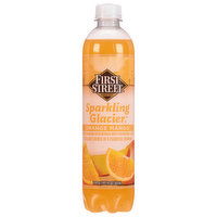 First Street Sparkling Water, Orange Mango, 17 Ounce